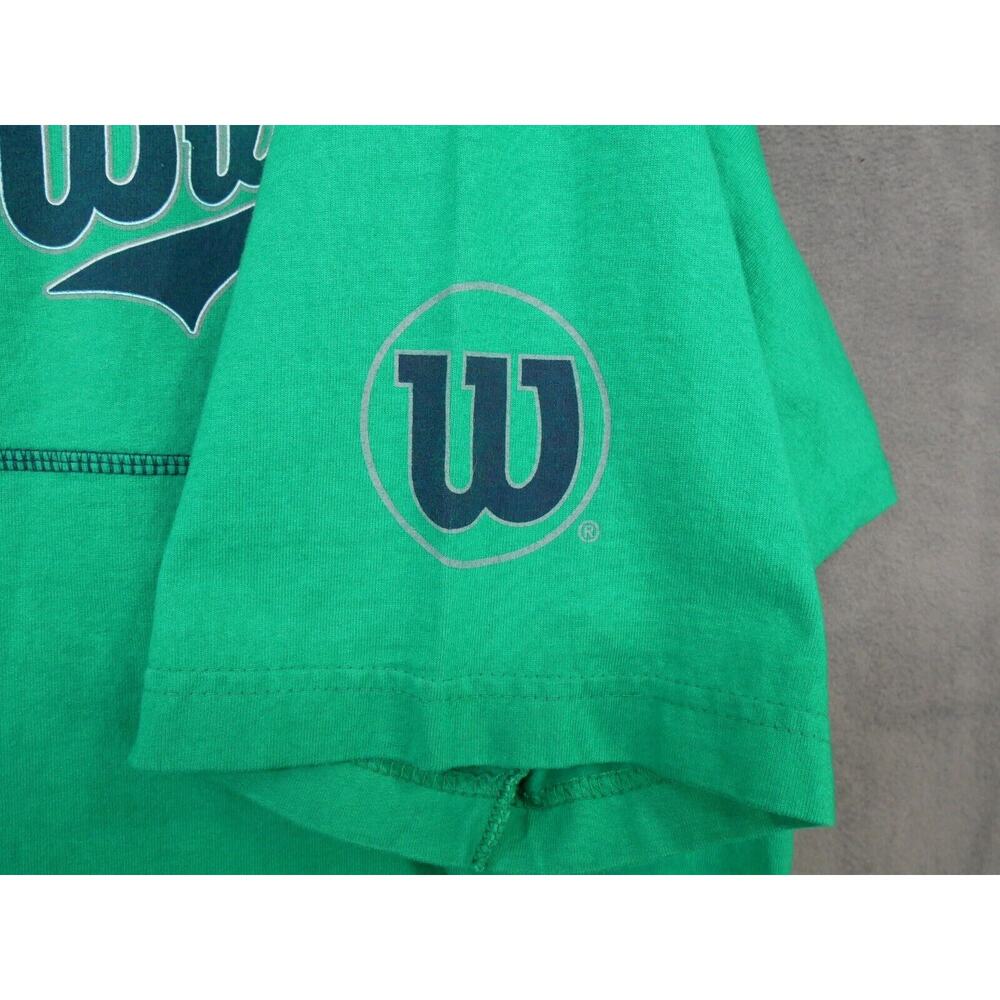 Vintage Wilson Shirt Jersey Henley Adult 2XL XXL Green Vented T-Shirt - Picture 4 of 8